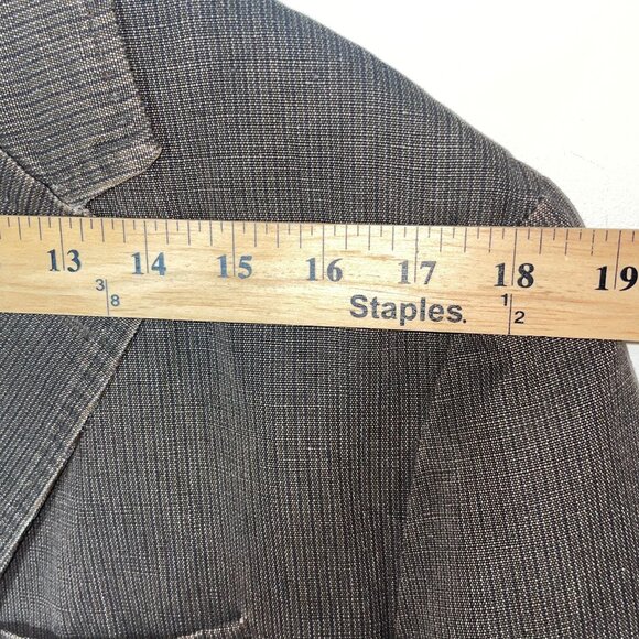 Banana Republic Men's Brown Linen Blend 2-Button Blazer Sports Coat Unstructured - Picture 13 of 16